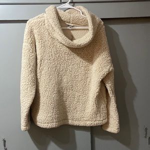 Cowl neck Sherpa Sweater
